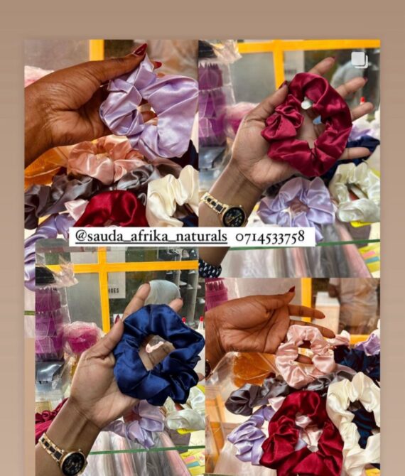 Satin scrunchies